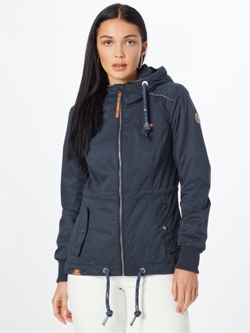 Ragwear Between-Season Jacket 'DANKA' in Blue: front