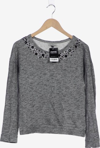Bershka Sweatshirt & Zip-Up Hoodie in S in Grey: front