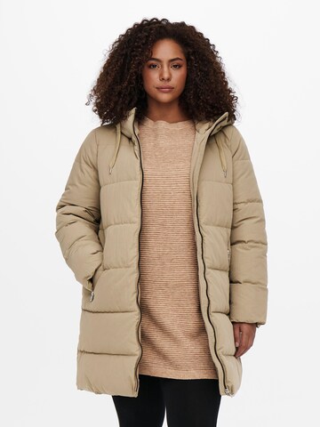 ONLY Carmakoma Vinterfrakk 'Dolly' i beige: forside