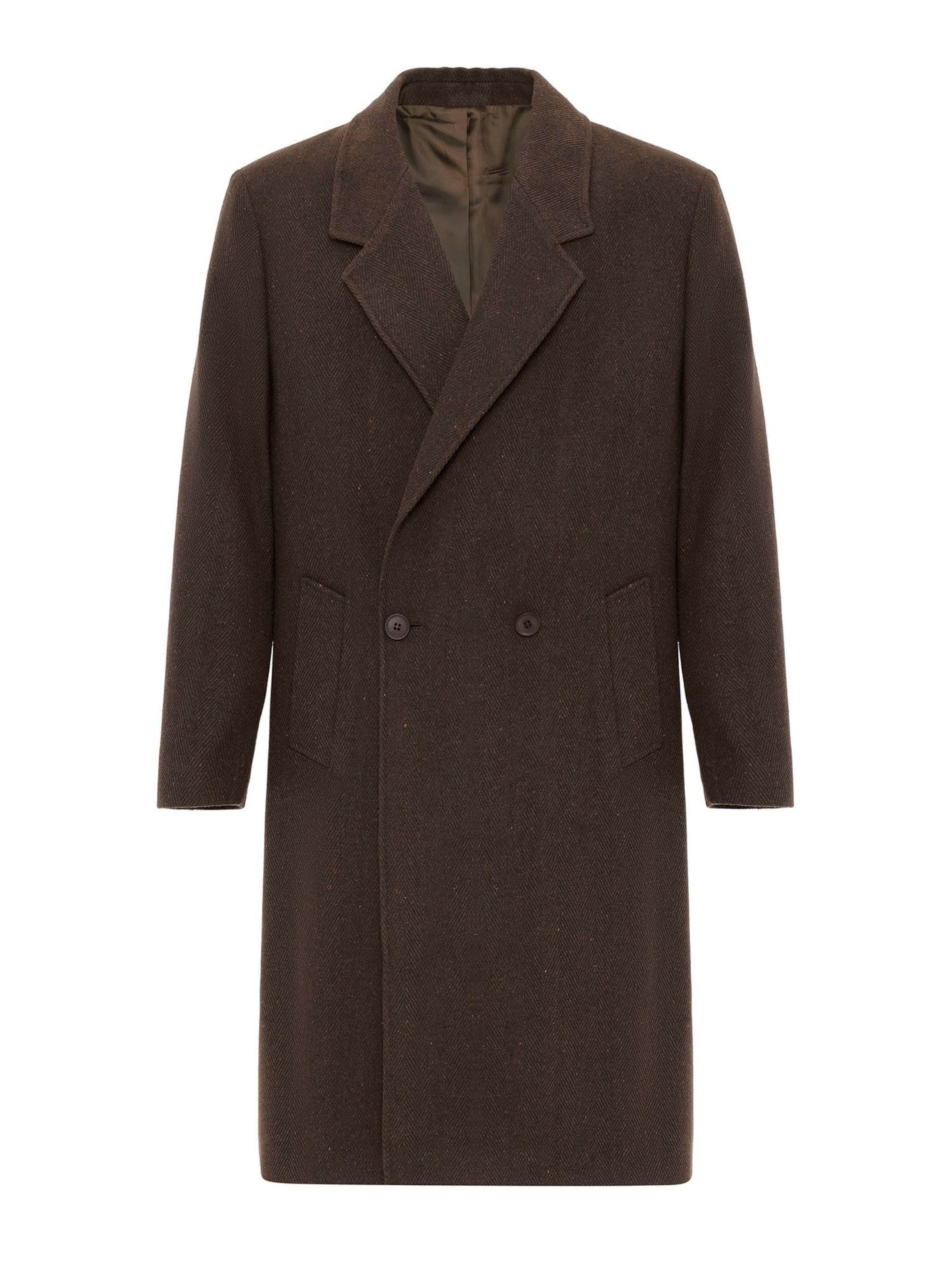 brūns Antioch Starpsezonu mētelis: no priekšpuses