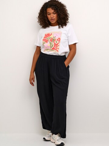 KAFFE CURVE T-Shirt in Weiß