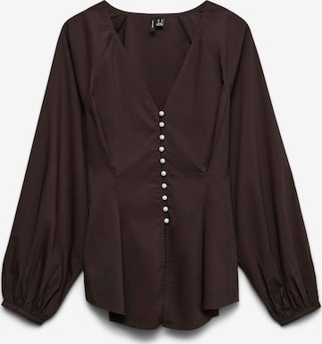 Chemisier 'IDA' VERO MODA en marron : devant