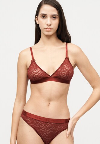 Tommy Hilfiger UnderwearTrokutasti Grudnjak - crvena boja: prednji dio