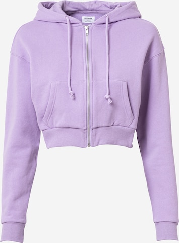 Cotton On Zip-Up Hoodie in Purple: front