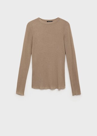 MANGO T-shirt 'Valls' in Braun
