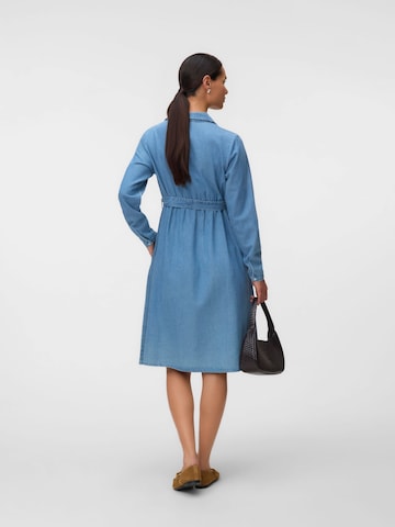 MAMALICIOUS Shirt Dress 'MLValetta' in Blue