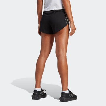 ADIDAS PERFORMANCE Regular Sportshorts 'Run Icons 3-Stripes Low Carbon' in Schwarz