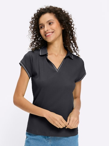 heine Shirt in Zwart: voorkant