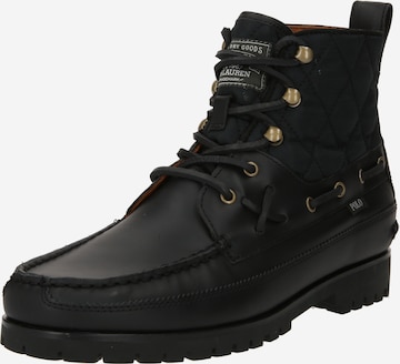 Bottines à lacets 'RANGER' Polo Ralph Lauren en noir : devant