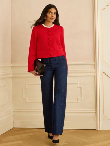 love & roses Přechodná bunda – červená