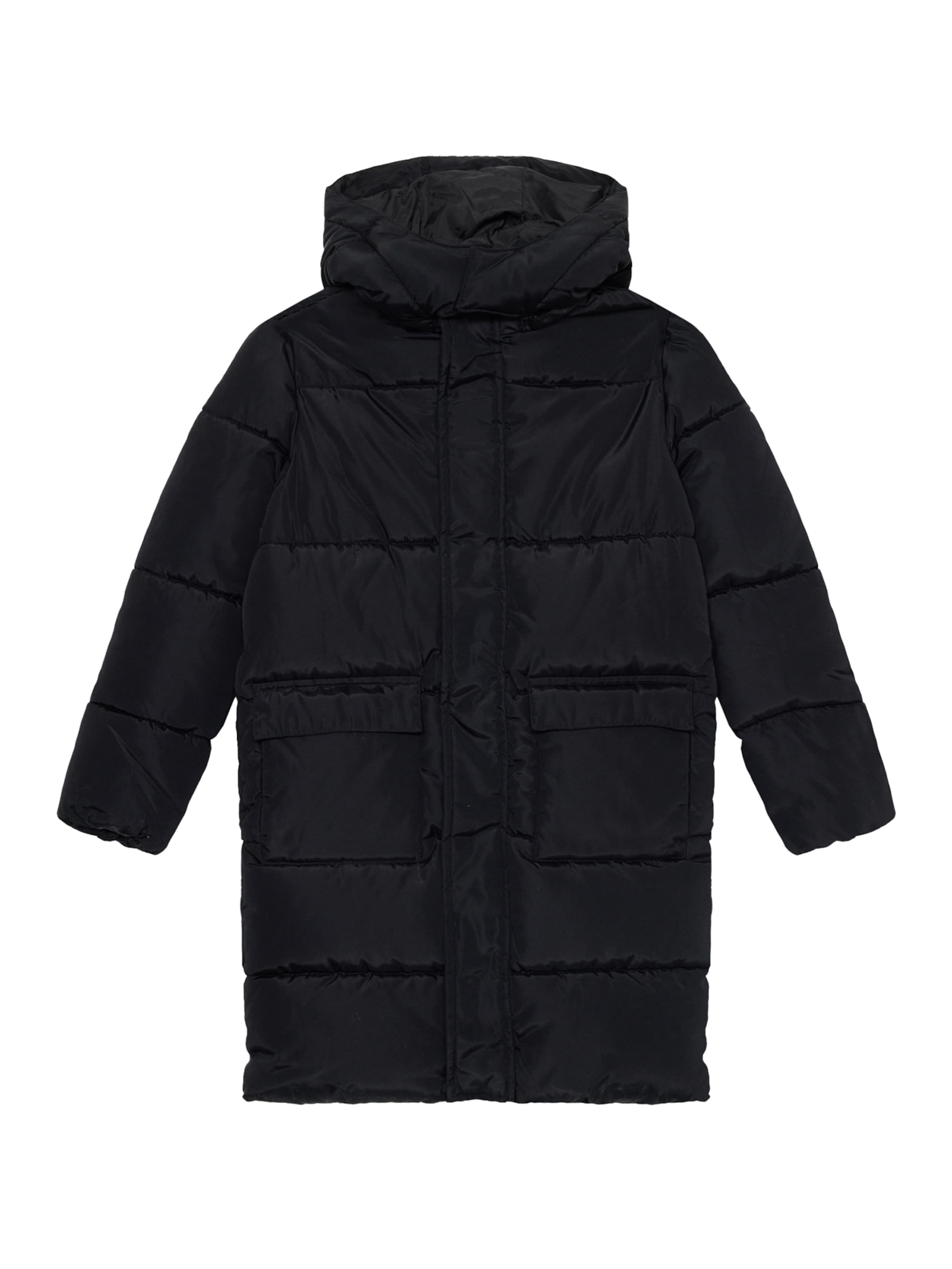 GUESS Pitkä takki värissä musta: etupuoli