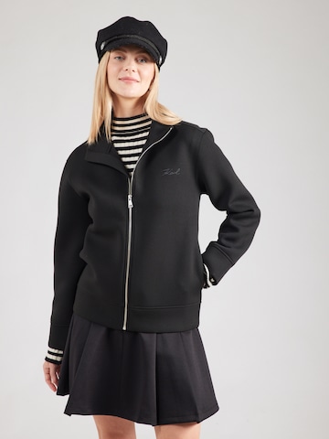 Giacca di felpa di Karl Lagerfeld in nero: frontale