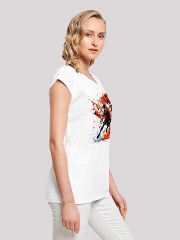 T-shirt 'Basketball' F4NT4STIC en blanc