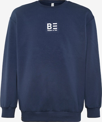 BLUE EFFECT - Sweatshirt em azul: frente