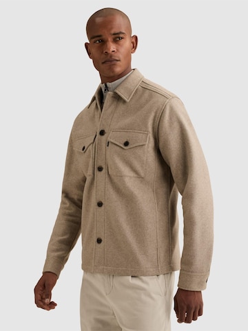 VANGUARD Regular Fit Skjorte 'Overshirt with button closure and chest pockets' i grå