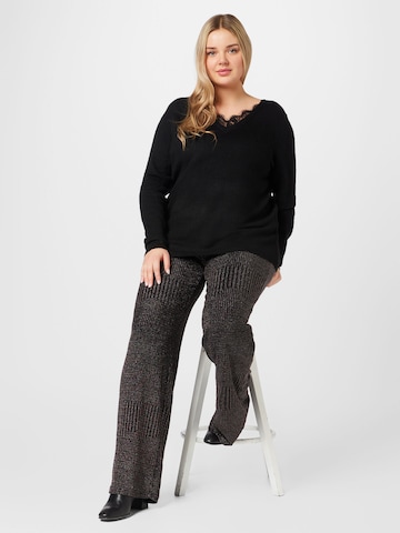 Pullover 'JULIE' di ONLY Curve in nero