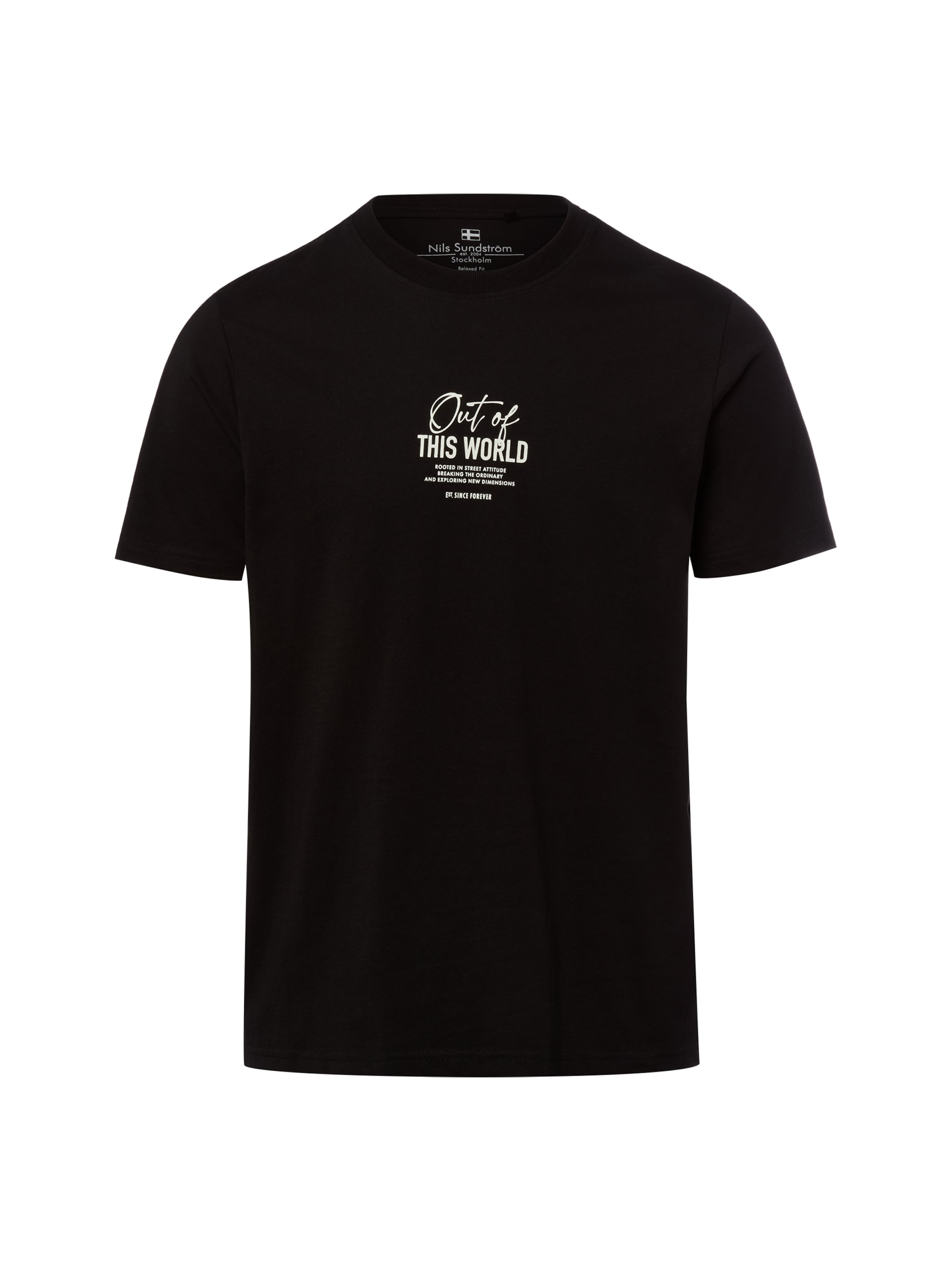 T-Shirt Nils Sundström en noir : devant