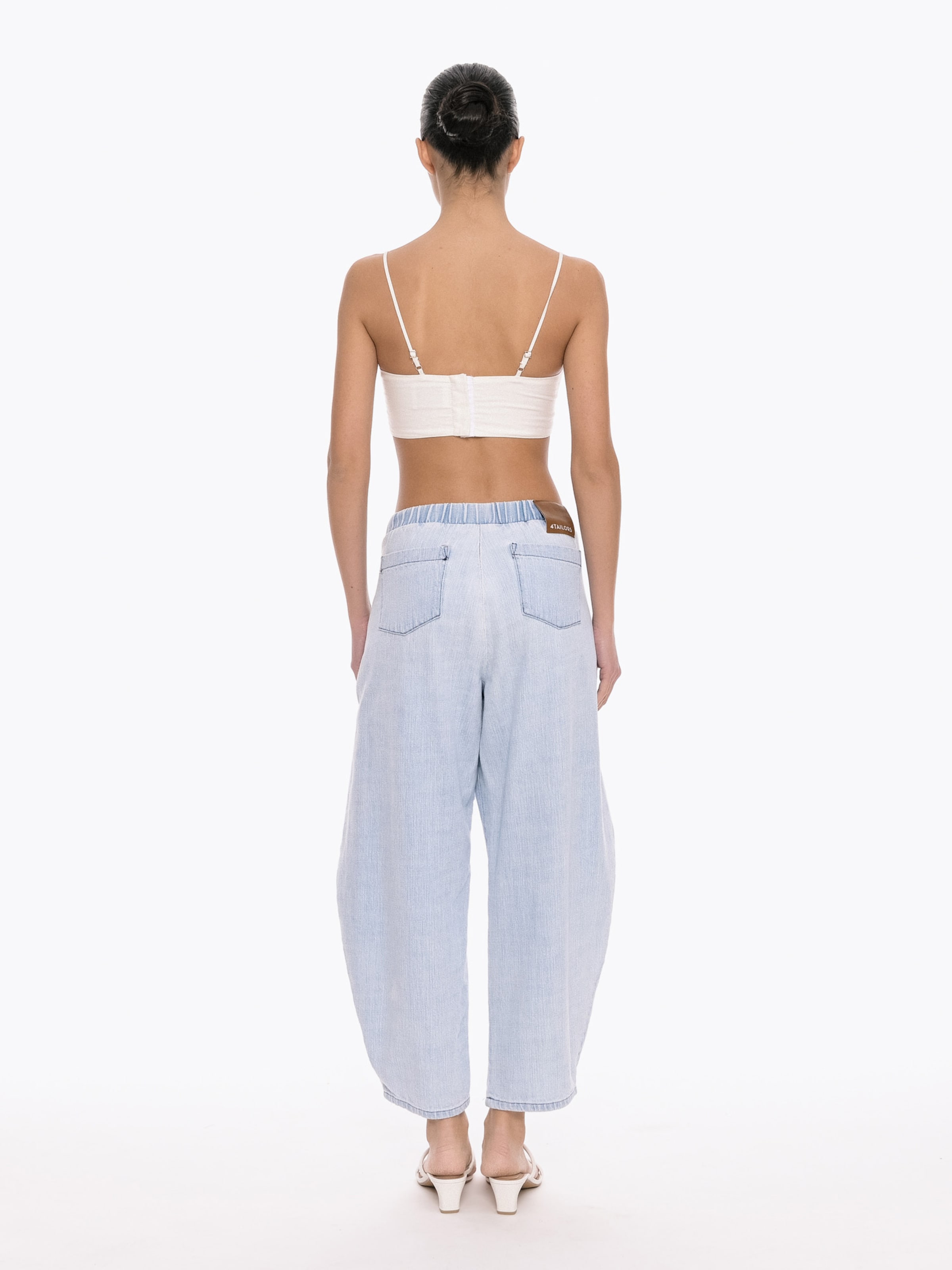 4TAILORS Tapered Byxa i blå