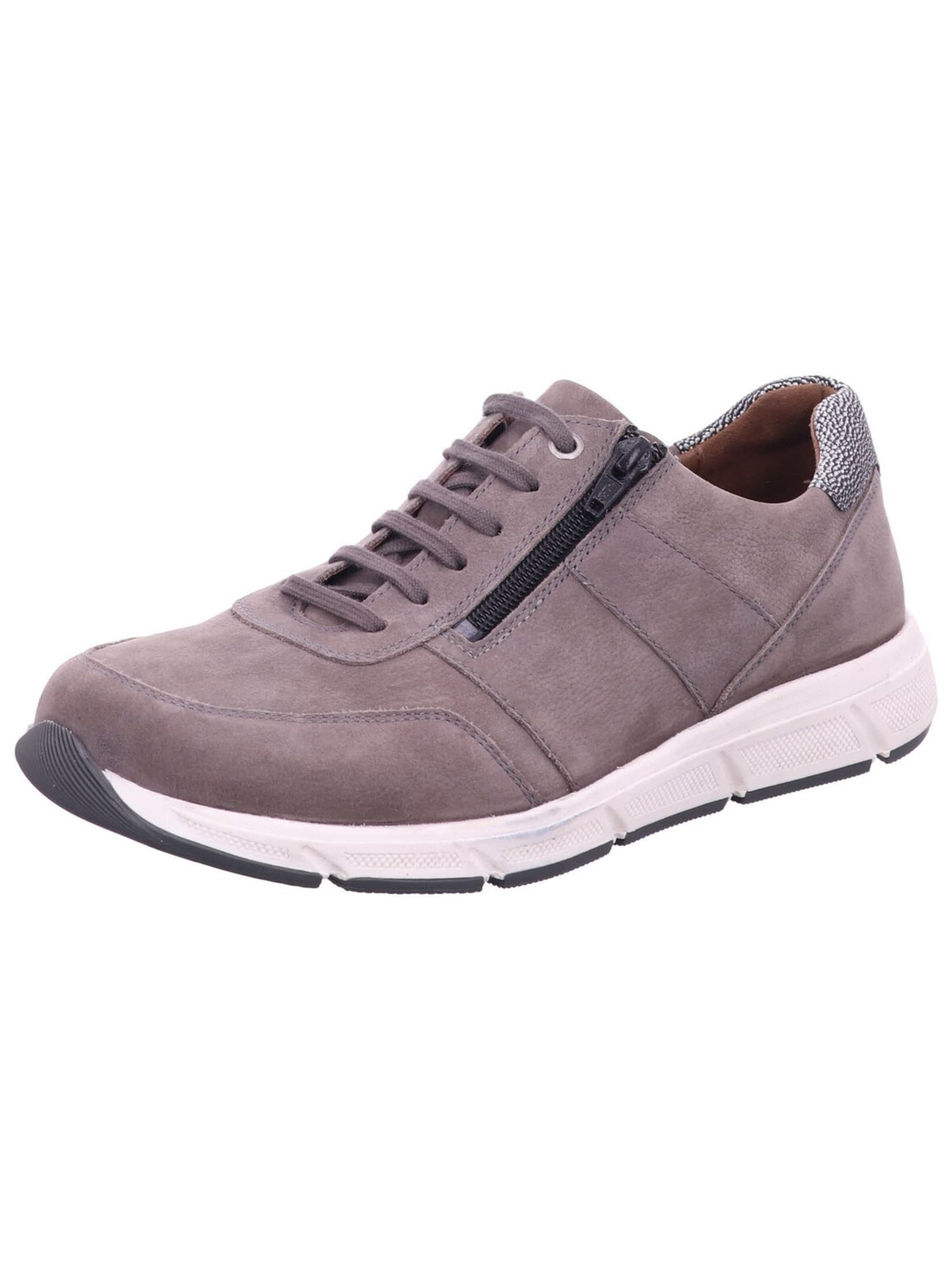 SOLIDUS - Zapatos con cordón 'Sneaker Low Herren 67000 20015 Nubukleder in grau' en gris: frente