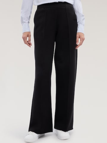 Wide Leg Pantalon Trussardi en noir : devant