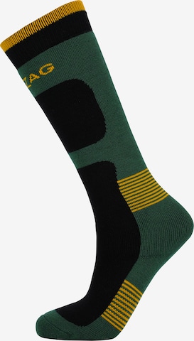 ZigZag Athletic Socks 'Tippy' in Green: front