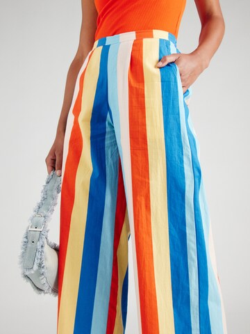 Compania Fantastica Široký strih Plisované nohavice - zmiešané farby
