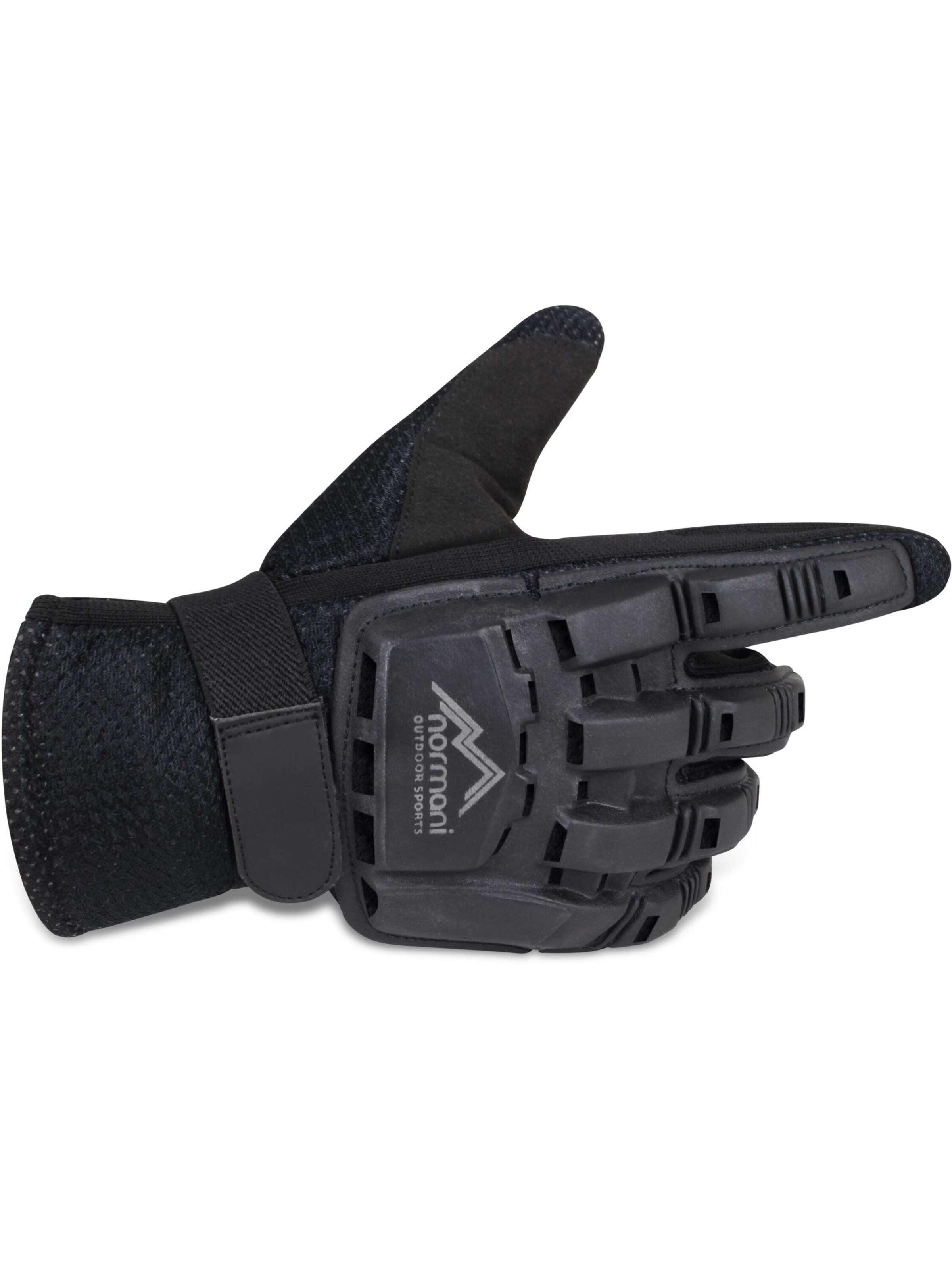 normani Fingerhandschuhe ' Last Man Standing ' in Schwarz