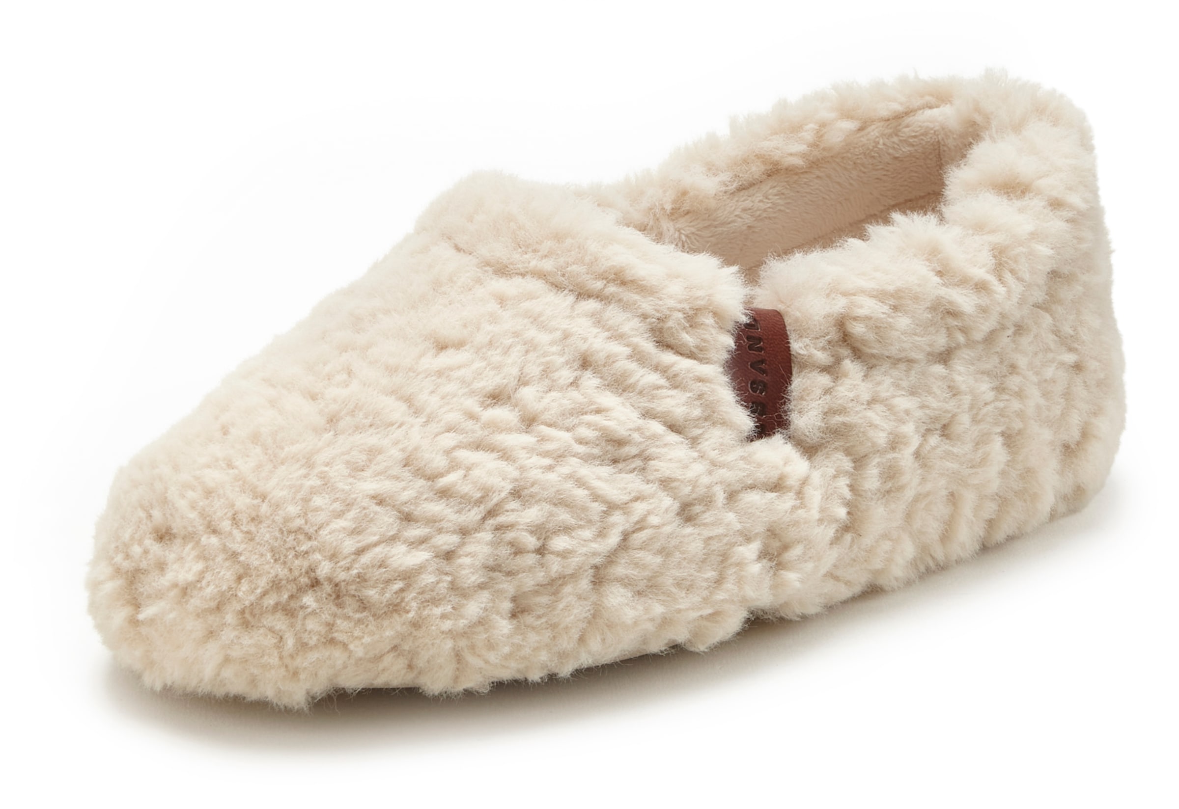 Elbsand Slippers in Beige: front