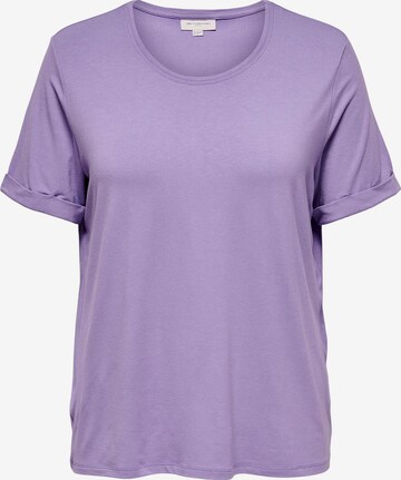 T-shirt ONLY Carmakoma en violet : devant