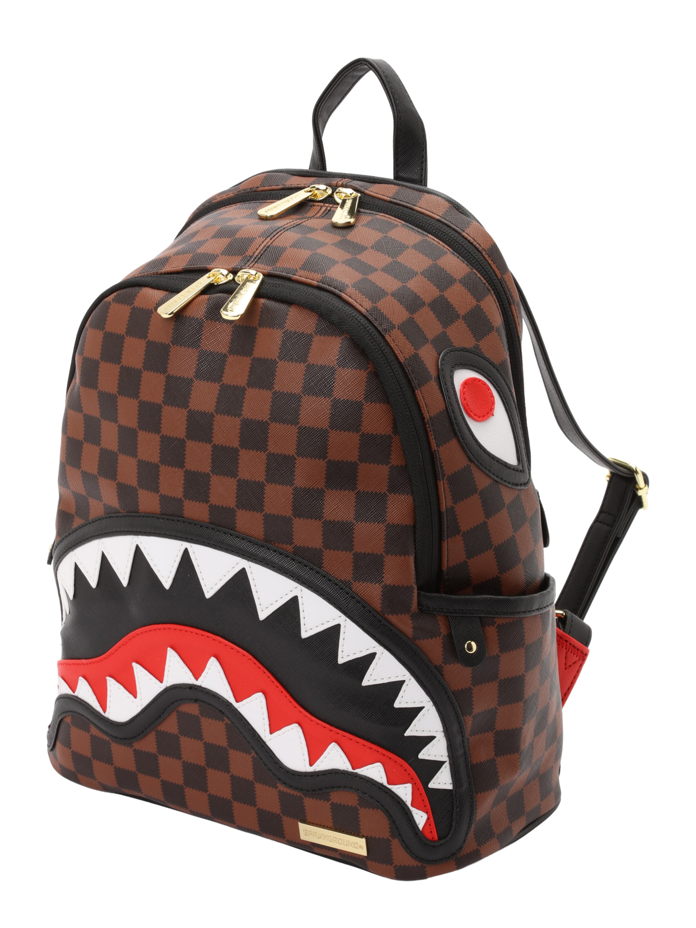 Sprayground - Mochila 'SAWTOOTH SHARKS IN PARIS SAVAGE' em castanho