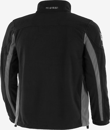 Polar Husky Athletic Fleece Jacket in Black