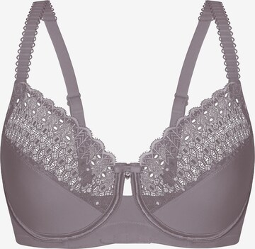 sassa T-shirt Bra 'Lovely Secret' in Grey: front