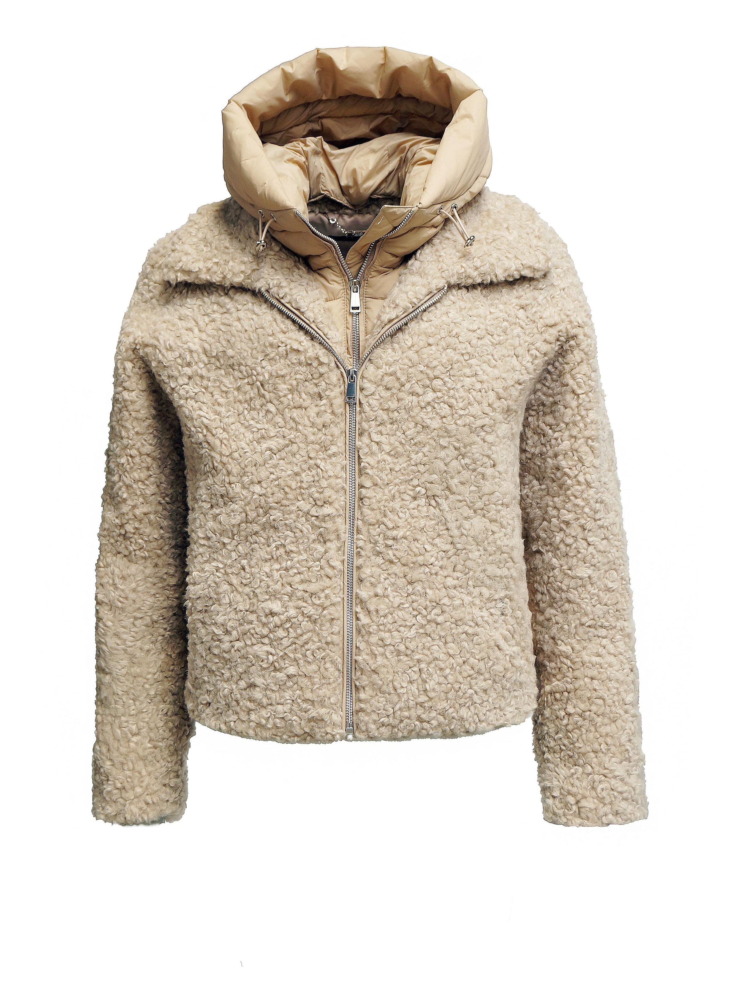 Funk since 1776 Winter Jacket in Beige: front