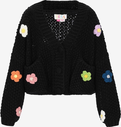 Kardiganas 'Fashion Look' iš IZIA, spalva – mėlyna / žalia / rožių spalva / juoda, Prekių apžvalga