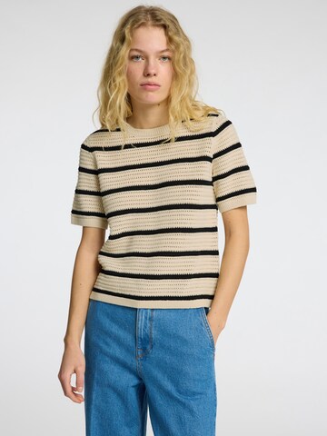 Pullover 'SLFVINNA' di SELECTED FEMME in beige: frontale