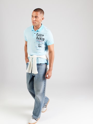 CAMP DAVID Poloshirt in Blau