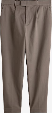 Next Брюки со складками в Коричневый: спереди