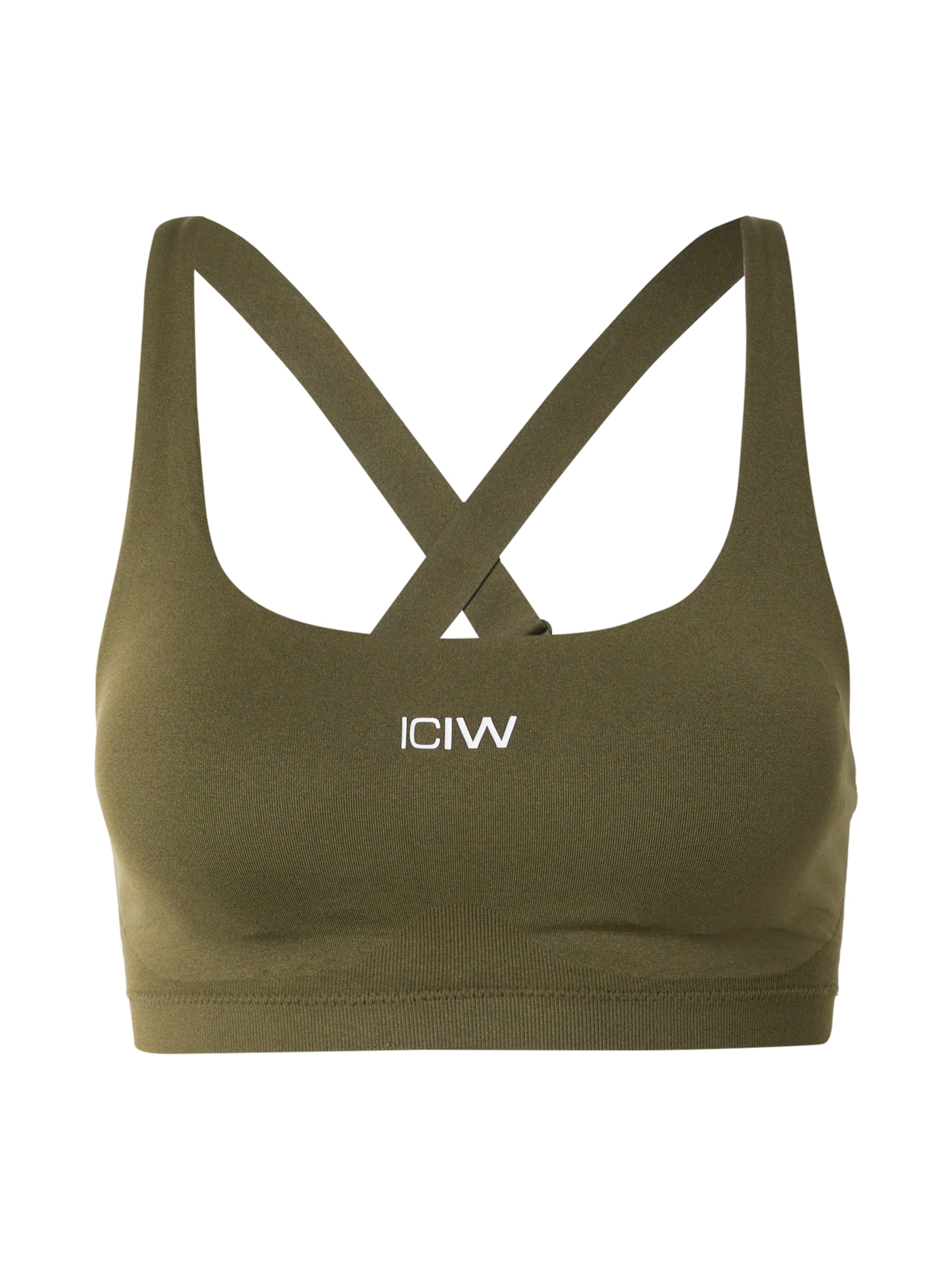 ICANIWILL Bustier Biustonosz sportowy w kolorze zielony: przód