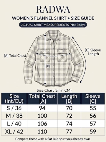 Radwa Blouse 'Women's flannel shirt with 4 Pockets' in Yellow