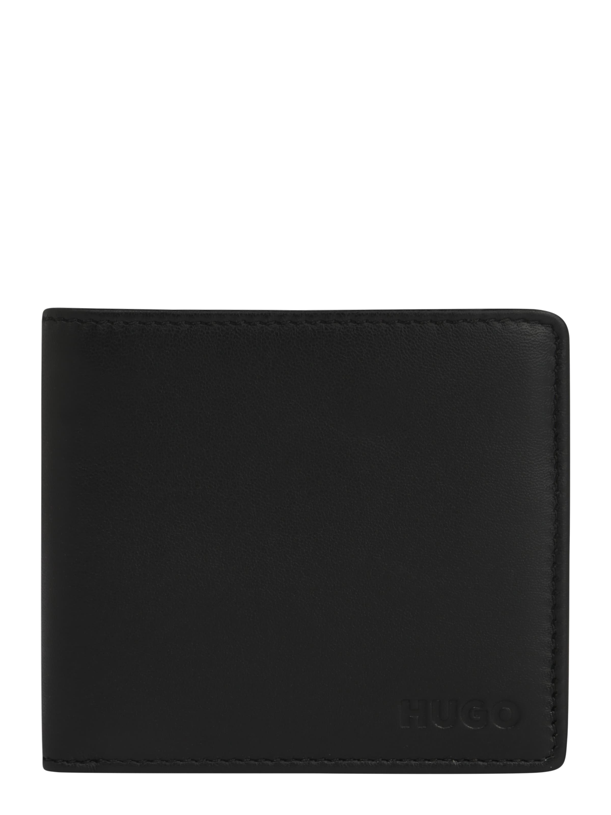 HUGO Πορτοφόλι 'Subway' σε μαύρο: μπροστά