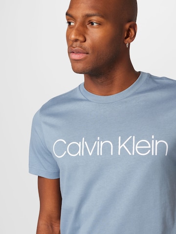 Calvin Klein Rovný strih Tričko - Modrá