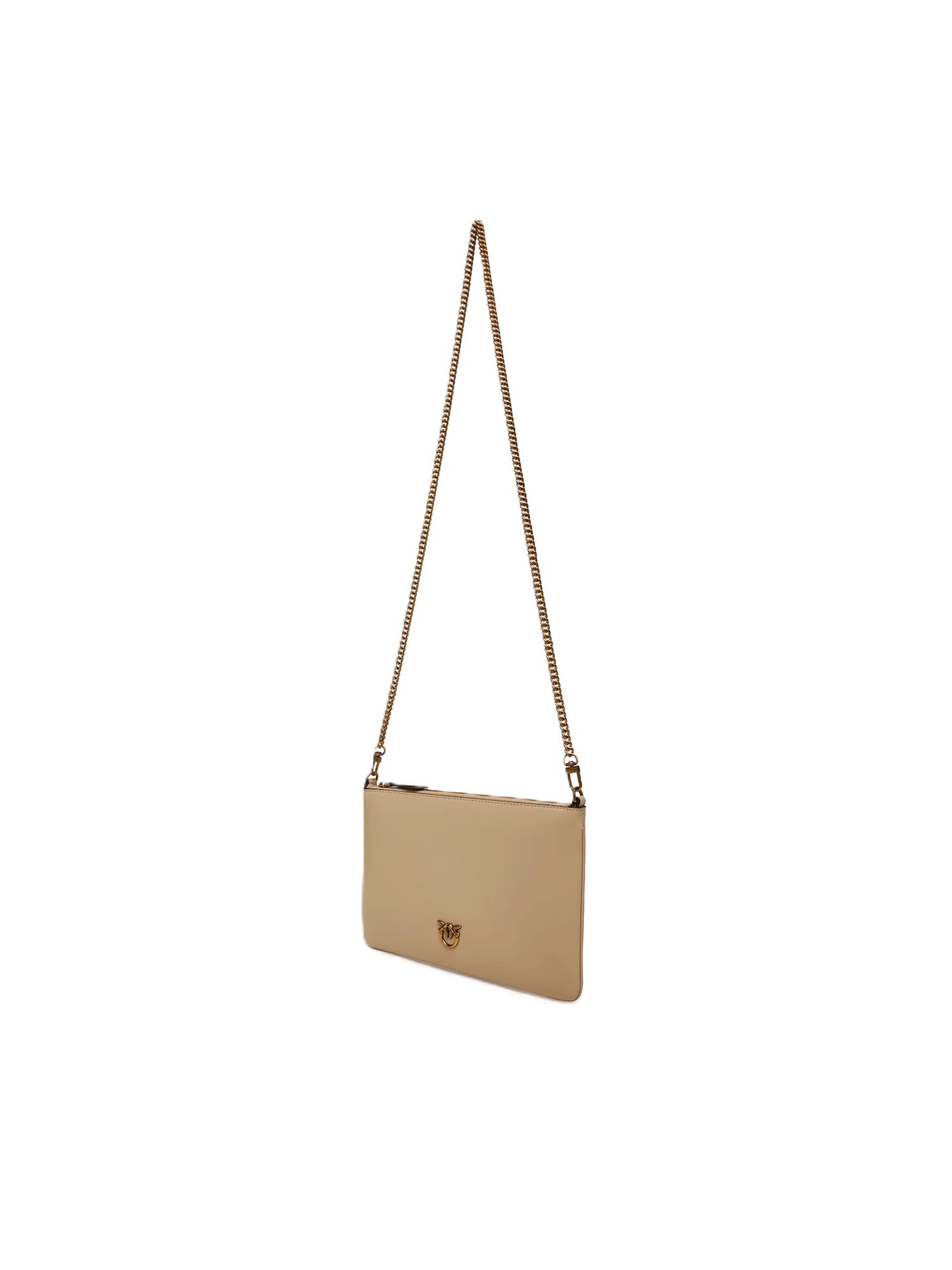 Borsa a spalla '100455 A0F1' di PINKO in beige