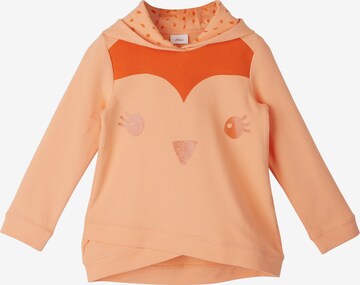 Sweat-shirt s.Oliver en orange : devant