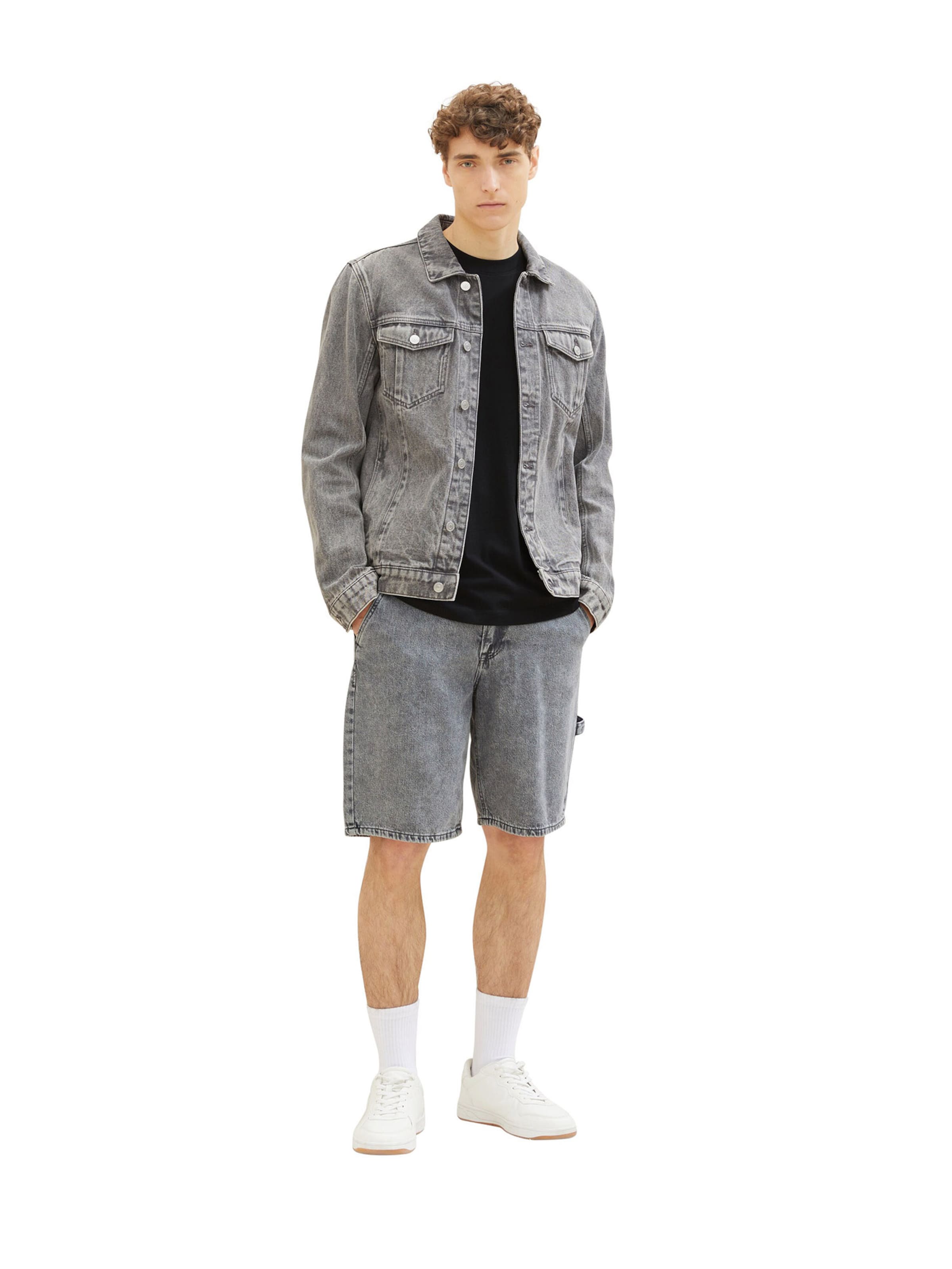 TOM TAILOR DENIM Tričko - Čierna