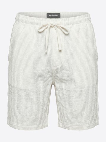 KOROSHI Regular Shorts in Weiß