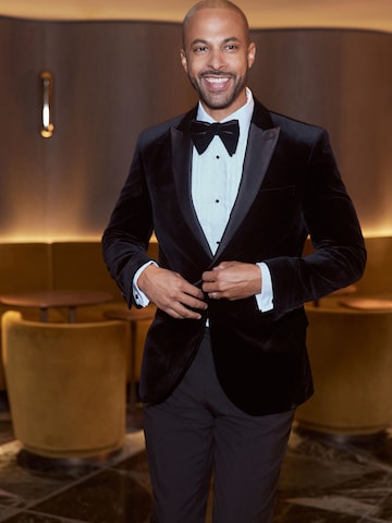 Next Slim Fit Sakko in Schwarz: Vorderseite