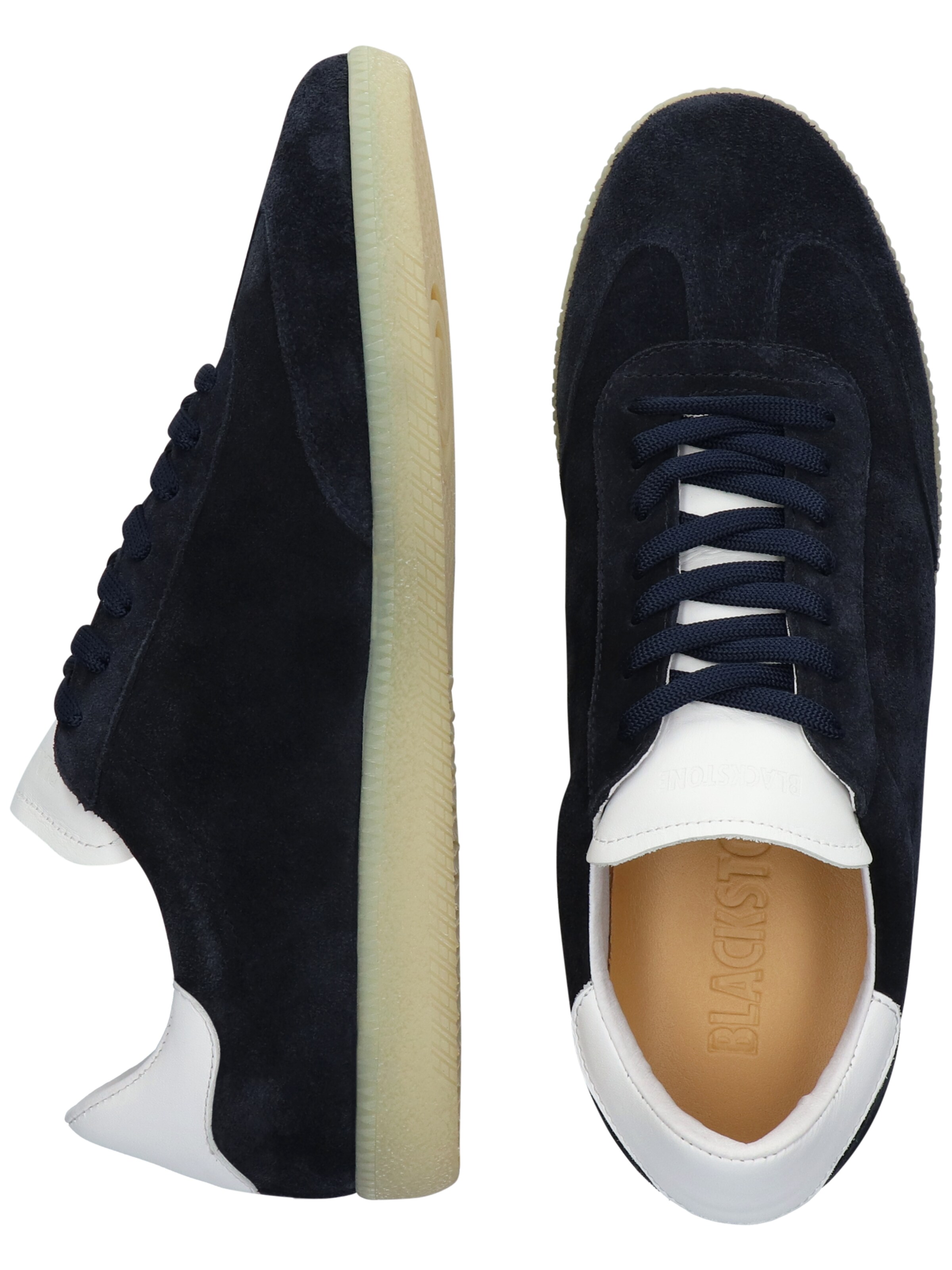 BLACKSTONE Låg sneaker 'Lime Wren Perf DG363' i blå