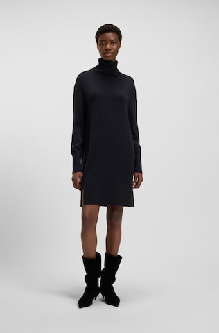 BOSS Orange Strickkleid in Schwarz