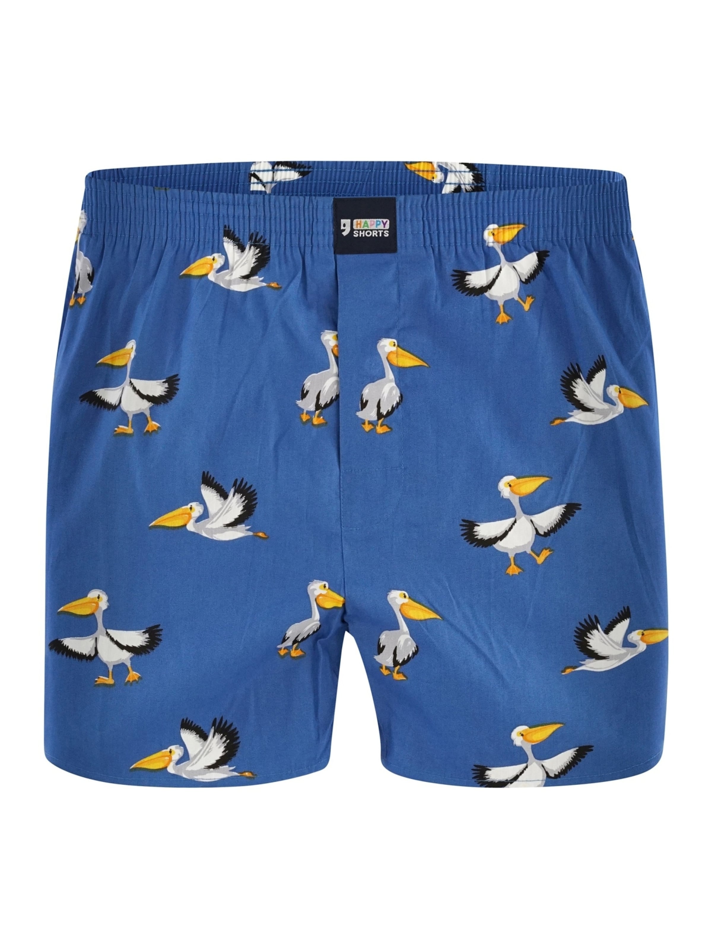 Happy Shorts - Calzoncillo boxer en azul: frente