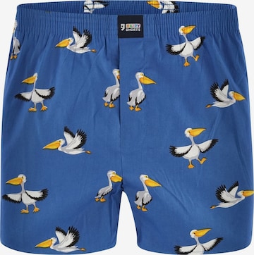 Boxer di Happy Shorts in blu: frontale